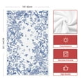 thumbnail image 3 of Sm:)e Floral Leaves Hummingbird Royal Blue Porcelain Kitchen Towels Dish Towels, 18x26 Inch Seasonal Butterflies Decoration Hand Towels Set of 2, 3 of 6