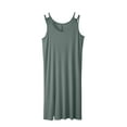 thumbnail image 1 of Timegard Chemise de Nuit Sans Manches pour Femmes, Col Rond, Fente Latérale, Robe de Maison Ample et Douce, Robe de Nuit Décontractée, 1 of 5