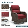 thumbnail image 6 of Hillga Outdoor Wicker Swivel Glider Chair,Red, 6 of 8