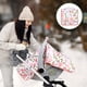 thumbnail image 2 of Cubierta para asiento de coche para bebé TANOFAR invierno acogedora y cálida con lazo rosa, 2 of 7