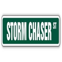 STORM CHASER Street Sign tornado alley tornadoes hurricane weather | Indoor/Outdoor | 36" Wide