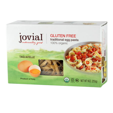 Foods Organic Gluten Free Traditional Egg Pasta, Egg Tagliatelle, 9 ounce Jovial -
