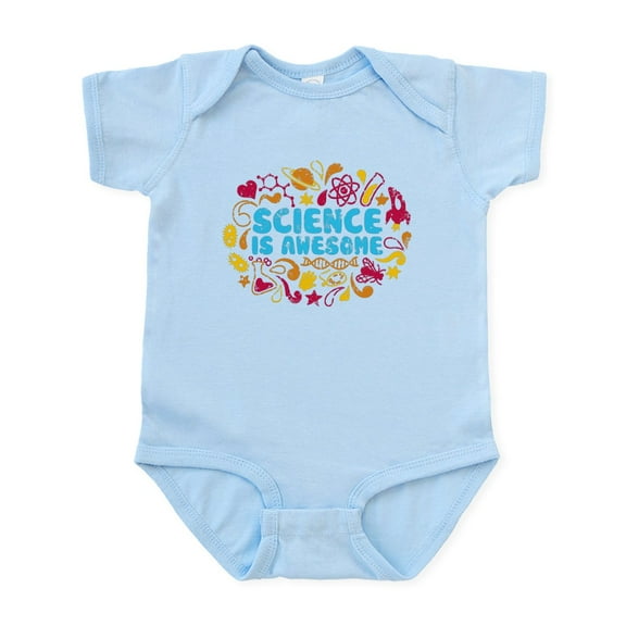 CafePress - 3 Science Body Suit - Baby Light Bodysuit, Size Newborn - 24 Months