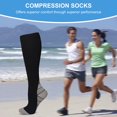 thumbnail image 4 of  1pair Sports Compression Sock Nylon Sports Stocking Unisex (Gradient Nude S/M), 4 of 6