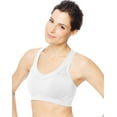 thumbnail image 1 of Hanes Womens Sport Seamless Racerback Sports Bra, S, White, 1 of 3