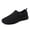 Black, variant on YOURDIARY Women's Slip on Casual Sneakers Comfortable Tennis Shoes Work Nurse Flat Shoes