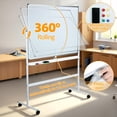 thumbnail image 6 of Eosunjian Double-Sided Mobile Whiteboard - 48" X 36" Extra Large Height Adjustable Magnetic Dry Erase Board on Wheels, 360° Rolling Office White Board, 6 of 12