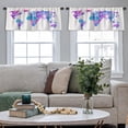 thumbnail image 5 of LALILO Kitchen Curtain Valance Scary Halloween Autumn Card Rod Pocket Window Curtain 52"x 18" Set of 2, 5 of 7