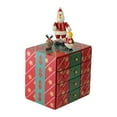 thumbnail image 3 of Northlight 10.5" Red and Green Elegant Advent Storage Calendar Box, 3 of 4