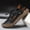black, variant on Men's Brown Leather & Mesh Closed-Toe Outdoor Sandals