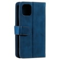 thumbnail image 5 of SaniMore for iPhone 15 6.1" 2023 Case, Prumium PU Leather Zipper Wallet Card Slots Cash Pocket Flip Kickstand Lanyard Anti-drop Shcokproof Full Body Wrap Business Cover, Darkblue, 5 of 11