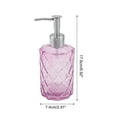 thumbnail image 4 of Unique Bargains 1 Pc Elegant Soap Pump Dispenser for Bathroom 11.15oz Pink Silver Tone, 4 of 6