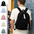 thumbnail image 1 of Mochila escolar de pana para adolescentes, mochila ligera estilo preppy con compartimento para portátil, mochila de viaje de gran capacidad para chicas y chicos, 1 of 6