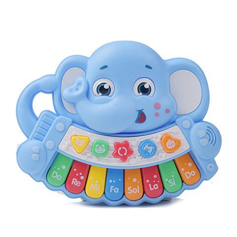 LIKID Animal piano Lights Music Piano Keyboard Toy Crocodile Green crocodile Kids Toys Gifts for 18 Months-3 Years Old Boys Girls Baby Piano Toys Musical Toy Series Elephant Cows Musical Toys