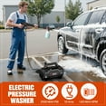 thumbnail image 5 of Senix 1700 PSI 1.2 GPM 13 Amp Electric Pressure Washer with Turbo Nozzle and Foam Cannon, Model HPWE13-L, 5 of 11