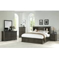 thumbnail image 5 of Acme Louis Philippe III - Queen Bed w/Storage in Dark Gray, 5 of 6