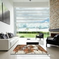 thumbnail image 6 of Ahgly Company Indoor Rectangle Abstract Saddle Brown Abstract Area Rugs, 2' x 4', 6 of 6