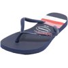 Havaianas Slim Colorblock Flip Slop Navy Blue Rubber Sport Sandals & Slide - 2 M