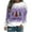 Purple, variant on Tetras Womens Tops Dressy Casual Fall,Women's Winter Printed Loose T-Shirt,Long Sleeves Blouse,Round Neck Casual Tops
