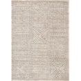 thumbnail image 4 of Well Woven Luda Beige Tribal Geometric Distressed High-Lo Pile Area Rug 5x7 (5'3" x 7'3"), 4 of 9