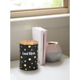 thumbnail image 3 of FASHIONCRAFT 88087 Canister Stash Jar, Good Vibes Novelty Stash Jar, Black, 3 of 5