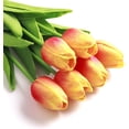 thumbnail image 3 of White Artificial Flowers 10 pcs Faux Tulips PU Real Touch Fake Flowers for Home Office Wedding Decor Arrangement Bouquet Faux Flowers for Decoration, 3 of 5
