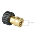 thumbnail image 2 of GLFILL Pressure Washer Quick Connect Fitting M22 15mm To 1/4 Inch Pressure Washer Hose Gun Adapter Brass Washer Quick Release Connector, 2 of 9
