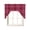 Red, variant on Buffalo Plaid Swag Curtains for Kitchen Deep Maroon Farmhouse Gingham Striped Valances for Windows Small Window Treatment Short Topper for Cafe Bedroom Bathroom Living Room Decor 56x36 Inch