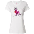thumbnail image 3 of Inktastic Valentine's Day Graffiti T-Rex with Heart Shaped Candy Box Women's T-Shirt, 3 of 5