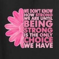 thumbnail image 2 of Wild Bobby, We Don't Know How Strong We are Till Strong is the Only Choice, Breast Cancer Awareness, Front and Back Graphic Zip Up Hoodie Sweatshirt, Black, X-Large, 2 of 4