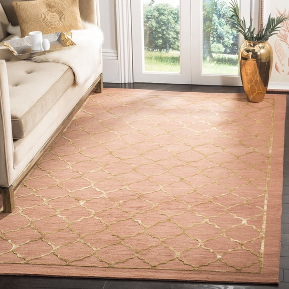 Safavieh Tibetan Juniper Geometric Area Rug, Rust, 6' x 9'