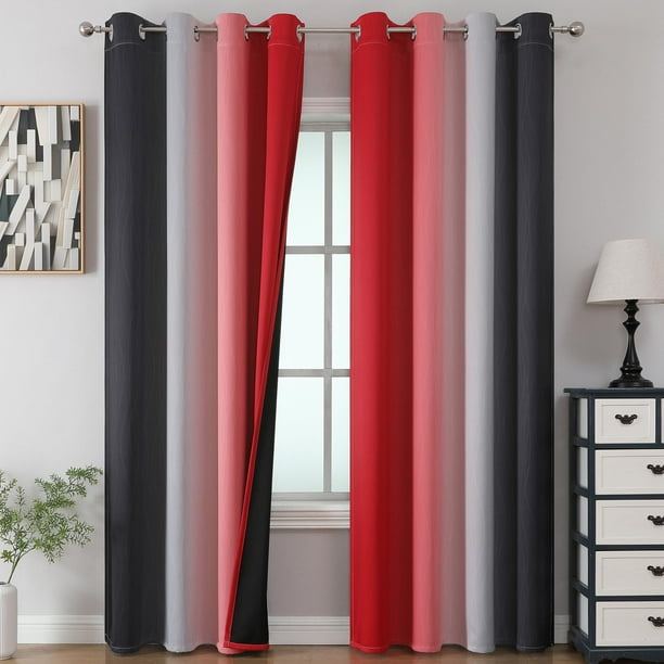 Cortinas Estelar Textiler Blackout 100% negras, 213 x 213 cm, 2 paneles