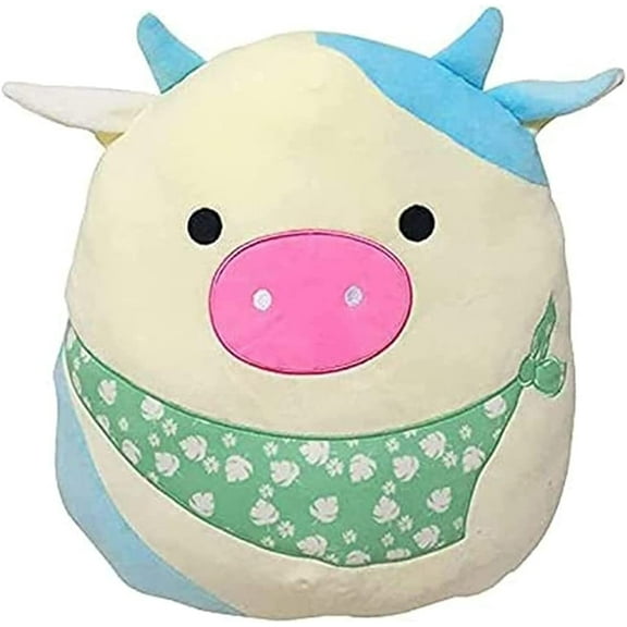Squishmallows 10" Belana the Cow with Green Bandana