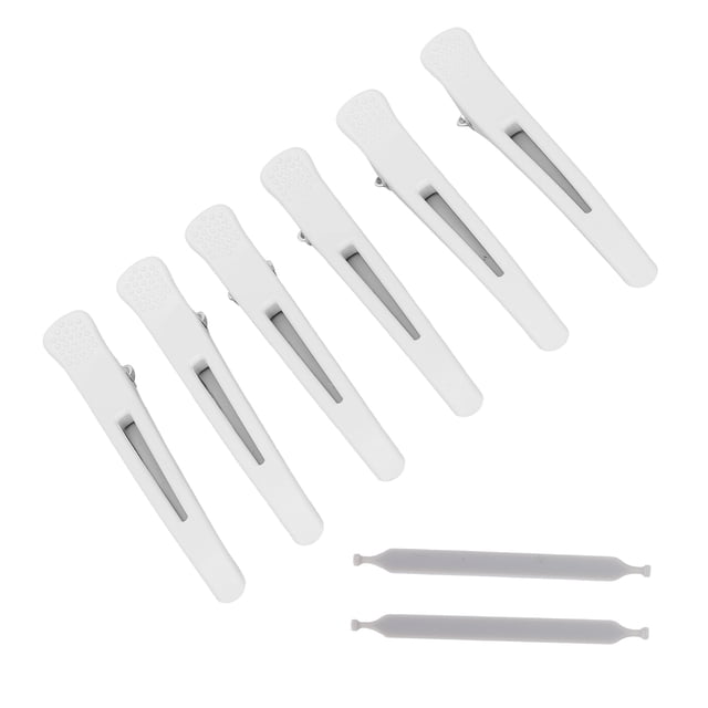 Pinzas para el cabello BuyWeek 6 piezas con banda de silicona