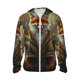 thumbnail image 1 of Balery Streamside Meditating Fox Sudadera ligera de manga larga con capucha y protección solar UPF 50+ para hombre y mujer, ideal para pesca y running-X-Large, 1 of 7