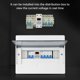 thumbnail image 5 of Tholdsy Protector de voltaje de carril DIN ABS reemplazo Digital botón eléctrico Control bajo voltaje hogar Oficina Hotel voltímetro Adaptadores de corriente 63A, 5 of 6