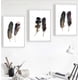 thumbnail image 3 of Wekity Feather Wall Art Canvas Print Poster, Simple Fashion Oil Painting Art Drawing Decor for Home Living Room Bedroom Office and Children's Room (Se, 3 of 5