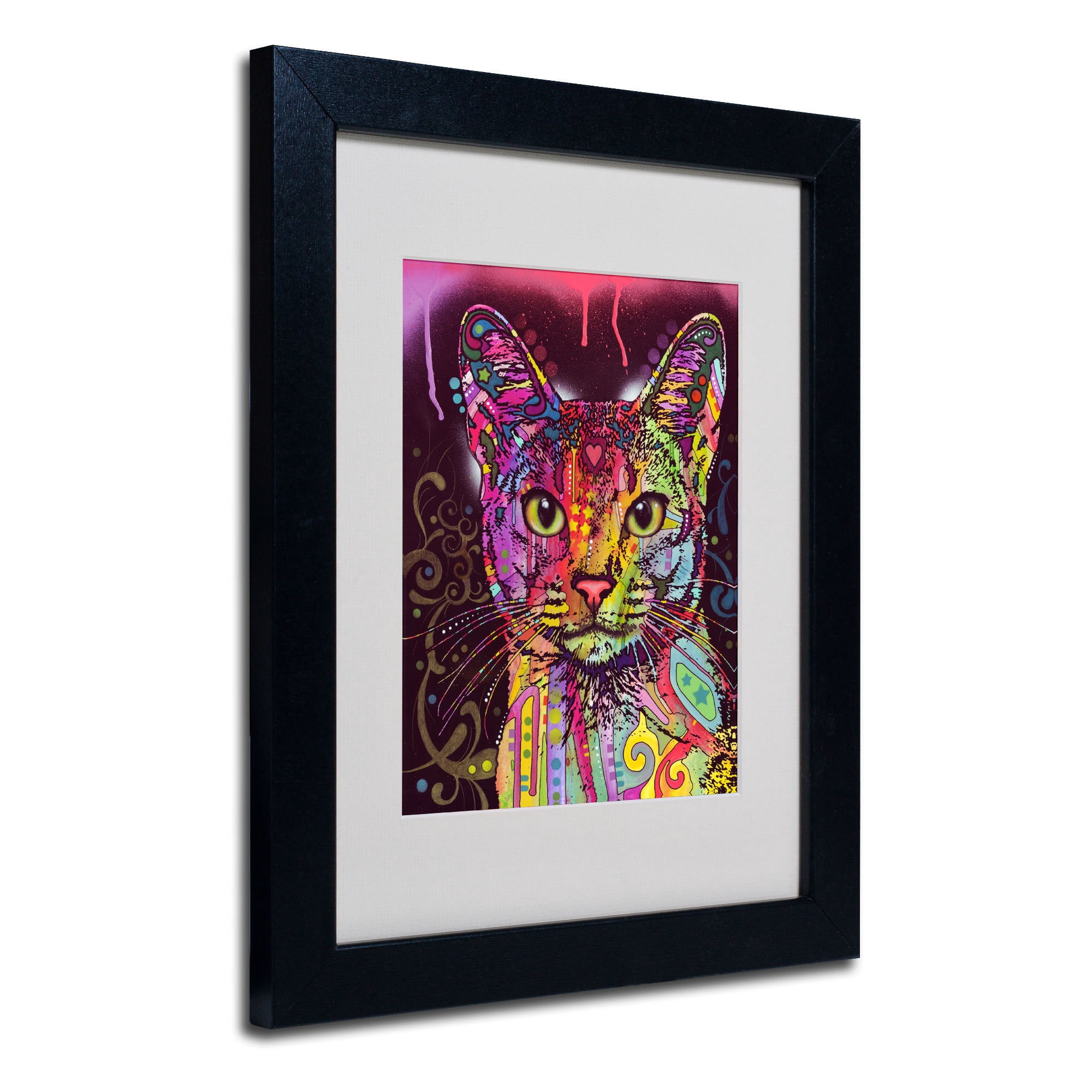 Matted art under acrylic in a wood frame