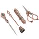 thumbnail image 5 of Kit de Tijeras de Bordado Vintage, Kit de Tijeras de Costura Antigua Roja de Costura Antigua para la Aguja, 5 of 7
