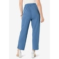 thumbnail image 2 of Roaman's Women's Plus Size Soft Knit Straight-Leg Capri Pant, 2 of 2
