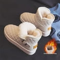 thumbnail image 4 of Slip On Bots Botas Nieve Tobillo Invernal La Plataforma Forrada Pieles Impermeables para Mujeres Al Aire Libre, 4 of 9
