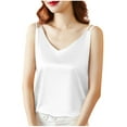 thumbnail image 4 of Fjofpr Womens Summer Tops Casual Fashion Women's Summer Sleeveless Solid V-Neck Camisoles Tank Comfy, 4 of 6