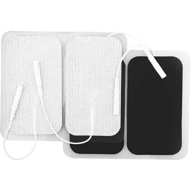 TENS Unit Electrode Pads, 40Pcs 2" x 3.5" TENS Unit Replacement Pads, Large Size Reusable Rectangular TENS Pads for Electrotherapy EMS Massager