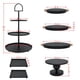 thumbnail image 2 of Juego de 7 soportes de metal para tartas, soporte redondo de 3 niveles, para cupcakes, bandeja de servir para fiestas, bodas, cumpleaños, baby shower, aniversario, 2 of 9