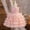 Pink, variant on Dpytoraw Girls Bow Layered Lace Birthday Party Dress Toddler Flower Girl Wedding Bridesmaid Prom Gowns Girls Floral Dresses Size 3-4 Years