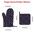 thumbnail image 2 of Naloa Colorful Insects Oven Mitts and Pot Holders 4 pcs Set, Cooking Baking Grilling Kitchen Oven Glove for Cooking, 2 of 6