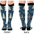 thumbnail image 2 of GZHJMY Christmas Tree 20-30mmHg Compression Socks for Men & Women, Knee High Stockings for Running, Sport, Hiking & Travel, 2 of 7