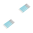 thumbnail image 2 of Scienceny Juego de 10 unidades de bolígrafo punteado de doble cabeza, surtido de herramientas para modelar y esculpir arcilla de cerámica, Azul 2piezas, 2 of 4