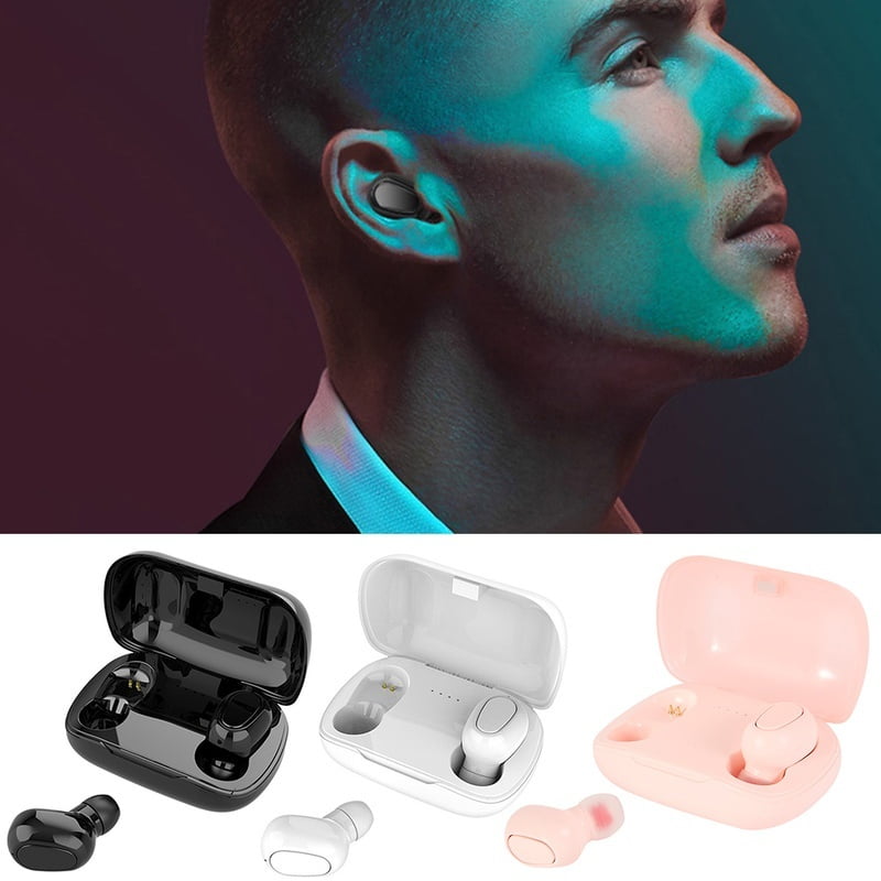 L21 Bluetooth 5.0 Headset TWS Wireless Earphones Stereo Mini Earbuds Headphones with Charging Box