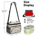 thumbnail image 6 of Dog and Pool Float Beige Pattern Insulated Lunch Box for Women Men, Medium Leakproof Cooler Bag with Adjustable Strap, 10"x6.7"x8", 6 of 6